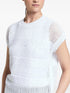sequin-embellished open-knit sweater