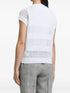 sequin-embellished open-knit sweater