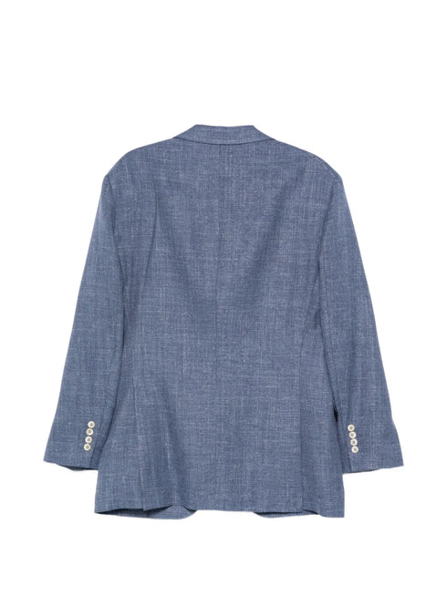 flap-pocket single-breasted suit