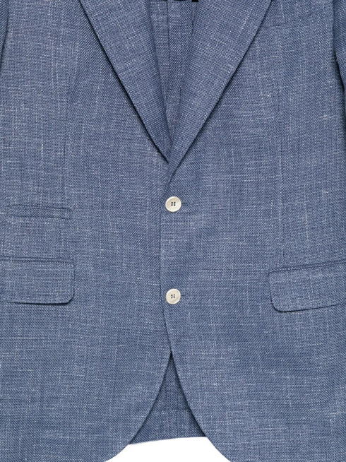 flap-pocket single-breasted suit