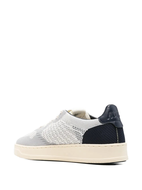 knitted panelled sneakers