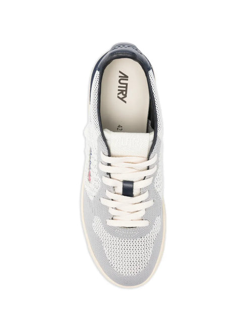 knitted panelled sneakers