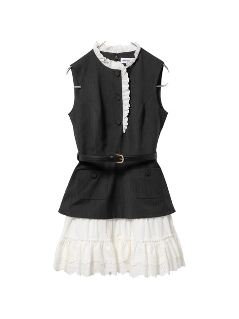 frill mini dress