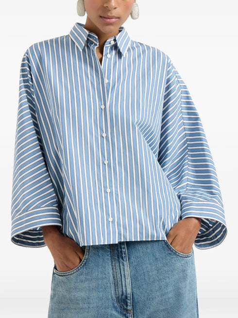 stripe poplin shirt