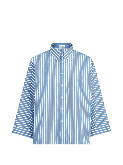 stripe poplin shirt