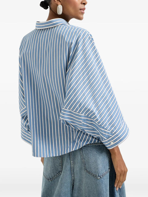 stripe poplin shirt