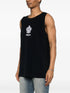 logo-embroidered tank top