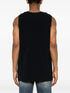 logo-embroidered tank top