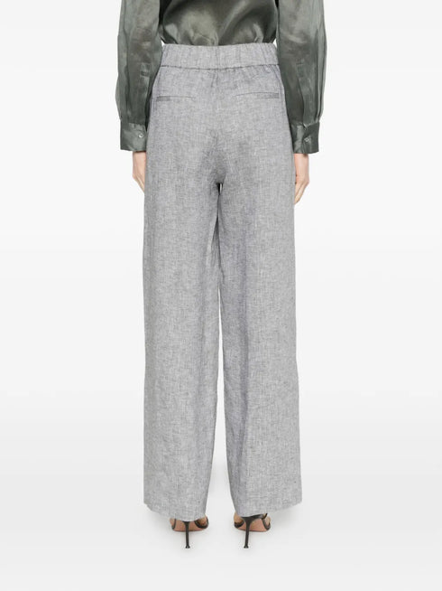 elasticated-waistband trousers