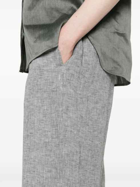 elasticated-waistband trousers