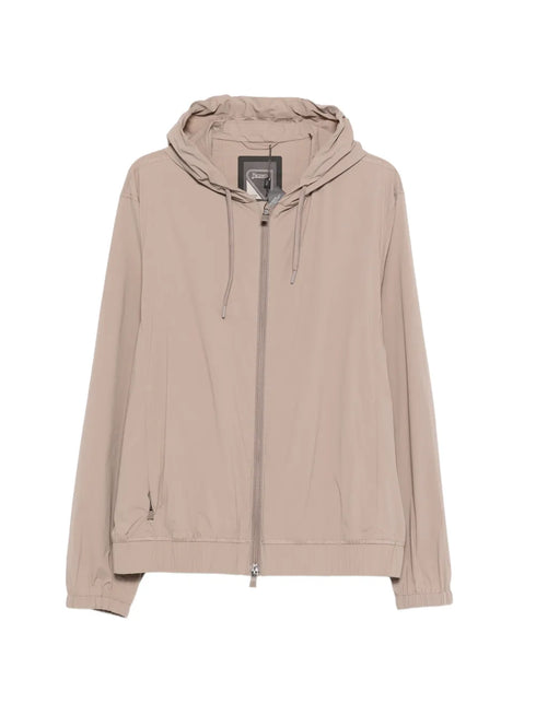 hooded zip-up jacket
