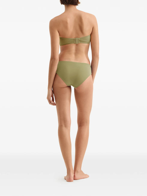 Show Bandeau ruched bikini top
