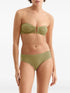 Show Bandeau ruched bikini top