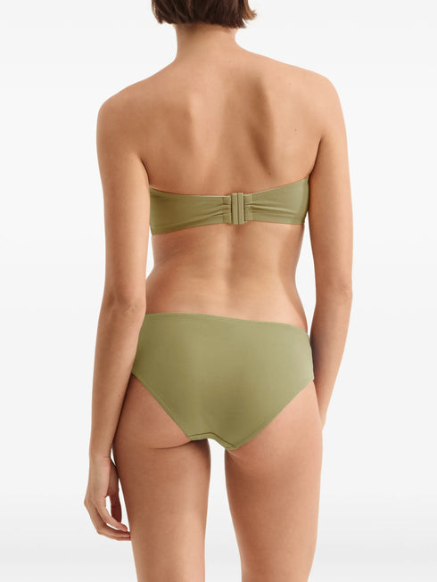 Show Bandeau ruched bikini top