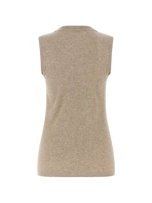 Punto Luce ribbed crew neck top