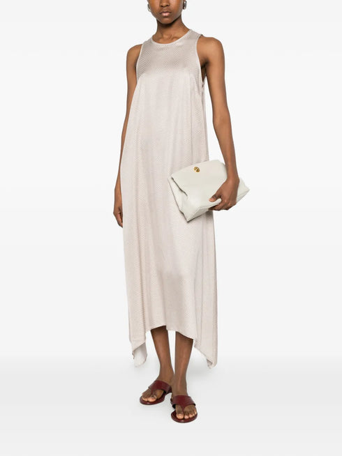 geometric-print asymmetric dress