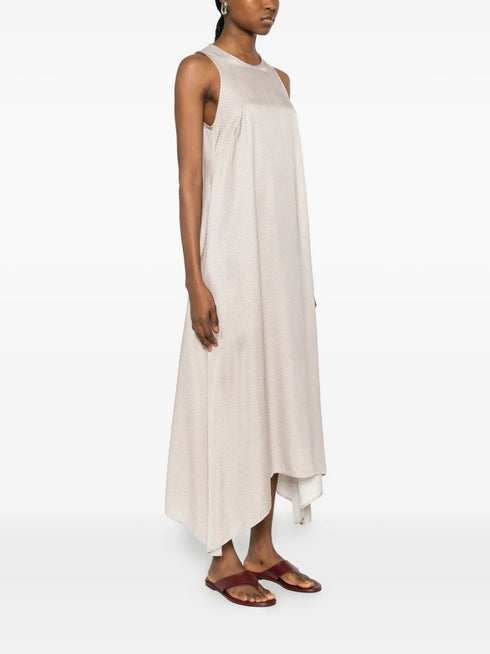 geometric-print asymmetric dress