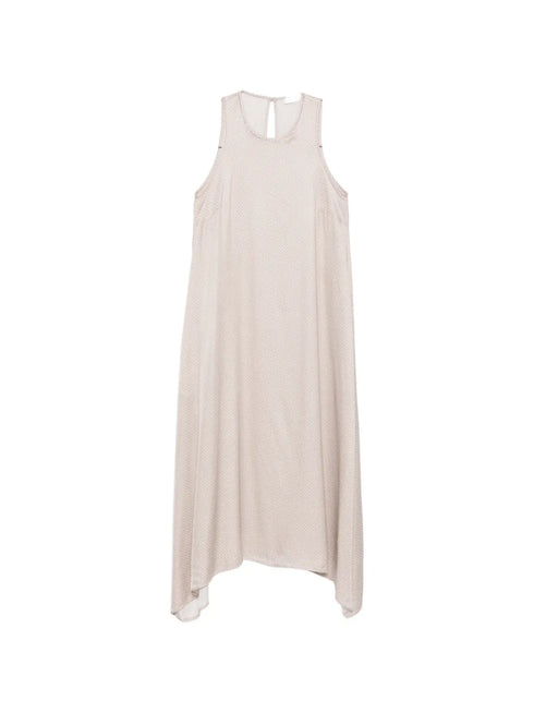 geometric-print asymmetric dress