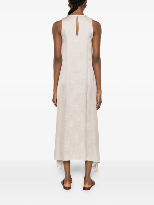 geometric-print asymmetric dress