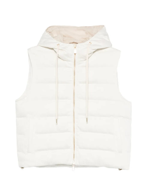 quilted-pattern gilet