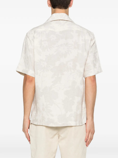 floral-print shirt