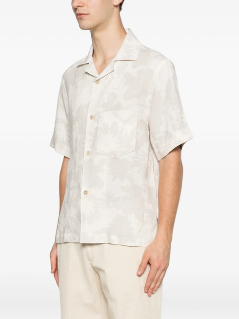 floral-print shirt