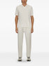 knitted cotton polo shirt