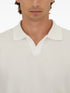 knitted cotton polo shirt