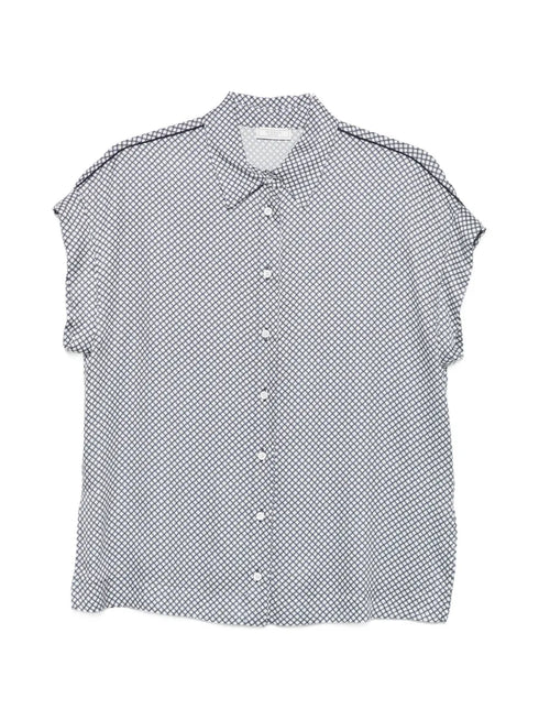 geometric-print short-sleeve shirt