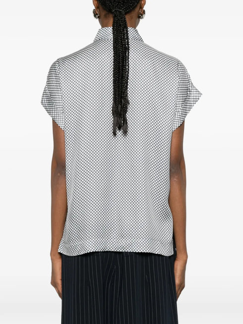 geometric-print short-sleeve shirt