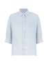 button-up three-quarter sleeve shirt