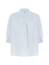 button-up three-quarter sleeve shirt