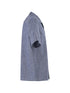 chambray-effect short-sleeves shirt