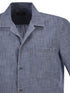 chambray-effect short-sleeves shirt