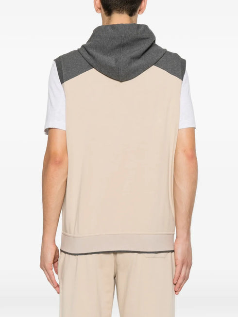 logo-embroidered zip-up hoodie
