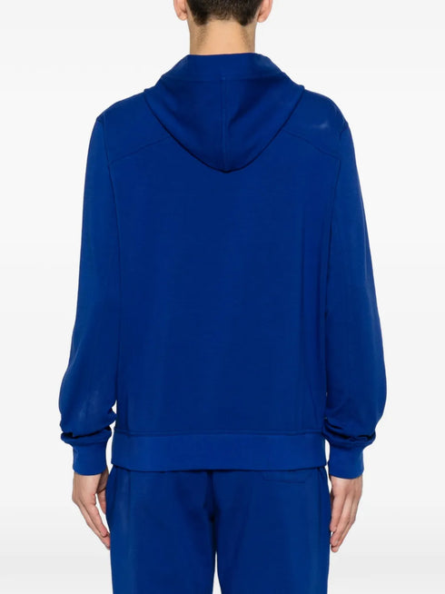 logo-embroidered hoodie