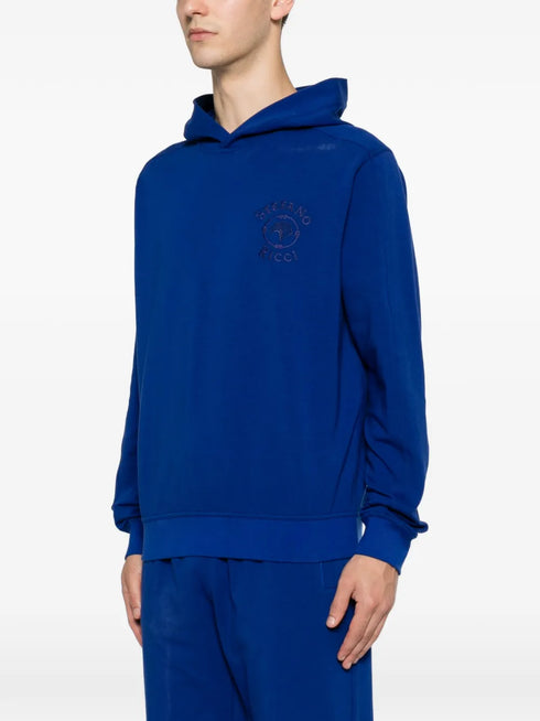 logo-embroidered hoodie