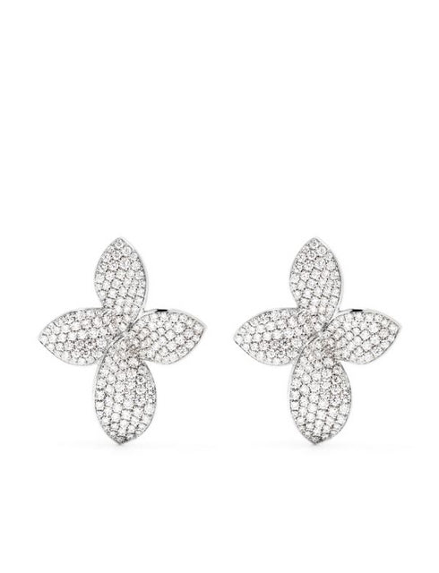 18kt white gold diamond earrings