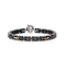 18kt rose gold white&black diamonds bracelet