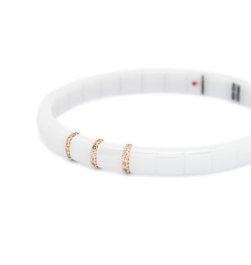 Браслет из 18-каратного розового золота с бриллиантами