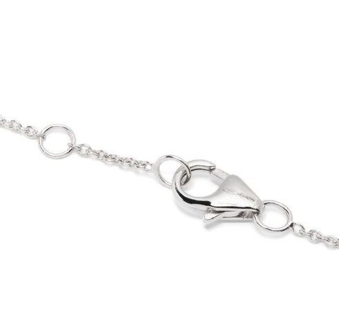 18kt white gold diamond layered necklace