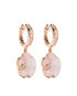 18K rose gold Petit Joli Lunaire diamond earrings