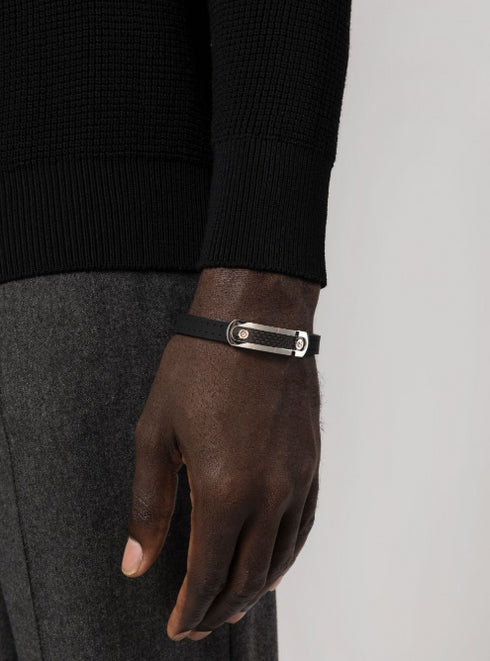 engraved-logo bracelet