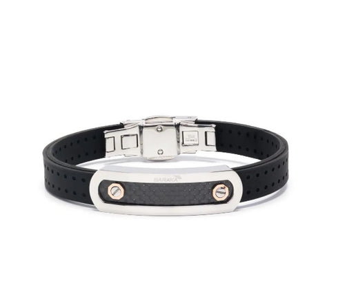 engraved-logo bracelet