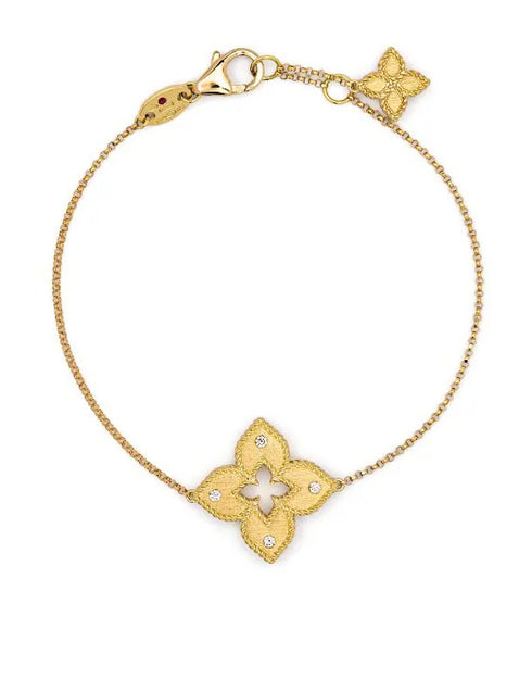 Pulsera Princesa Veneciana de oro amarillo de 18 kt