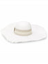 woven ribbon-detailed sun hat