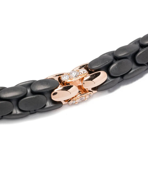 18K rose gold diamond bracelet
