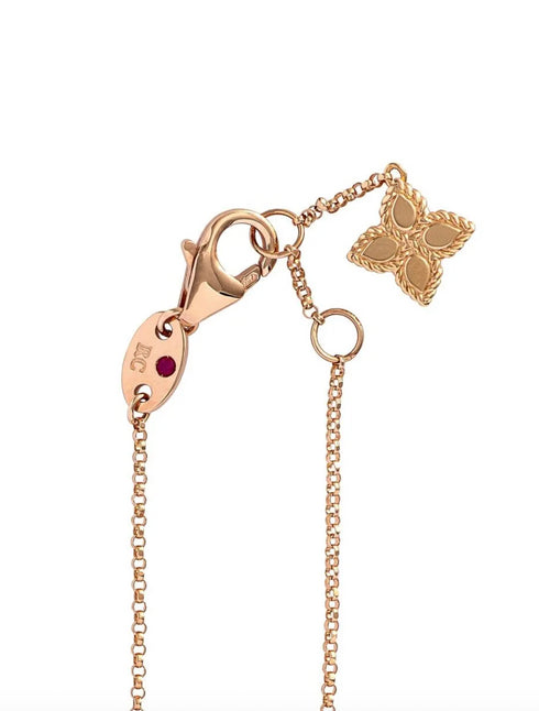 18kt rose gold Princess Flower diamond bracelet