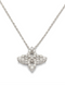 White Gold Diamond Flower Necklace