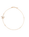 18 Karat Rose Gold Diamond Mother of Pearl Flower Bracelet